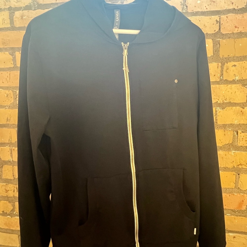 Vuori Black Zip-Up Hoodie